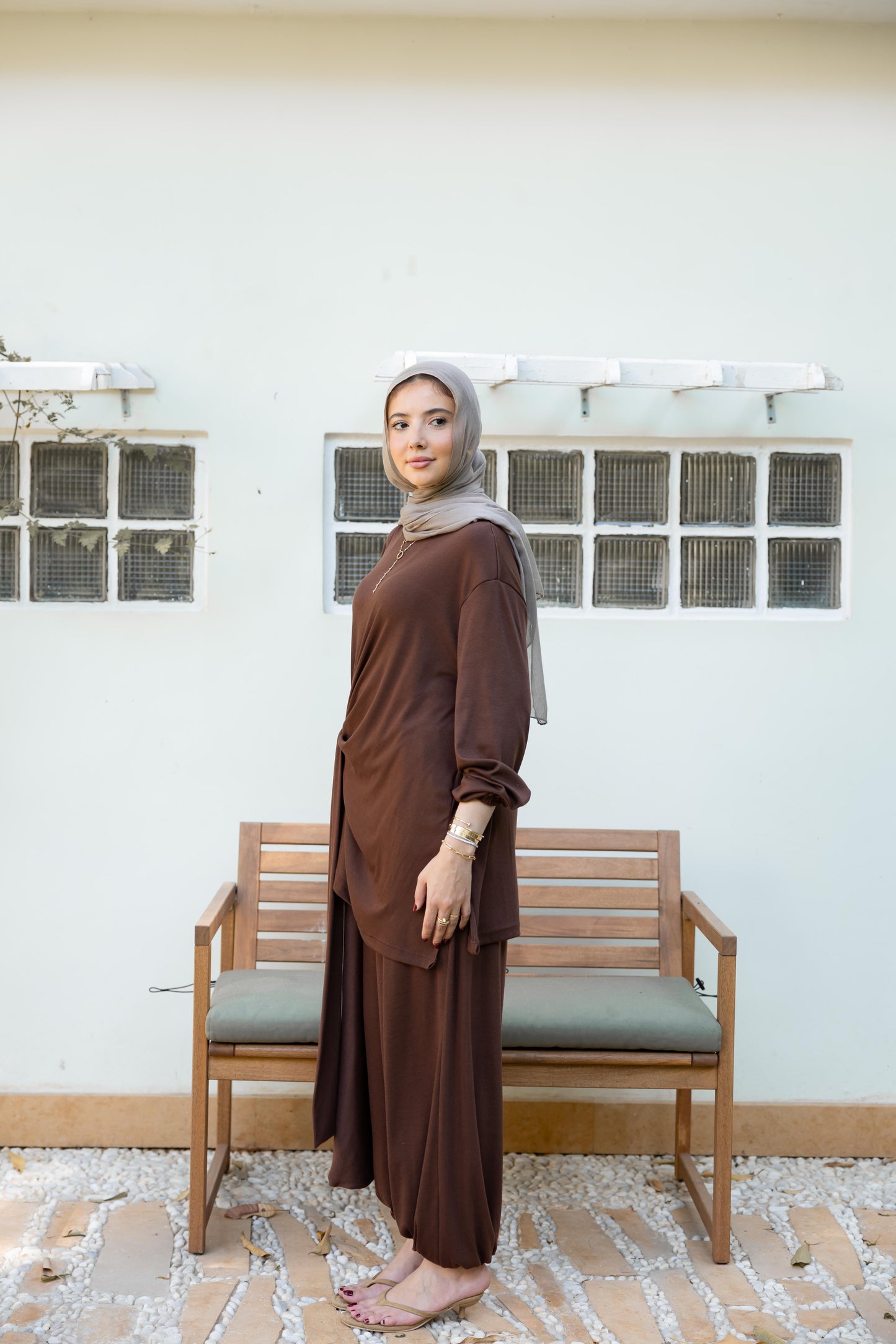 The Side Knot Set - Brown