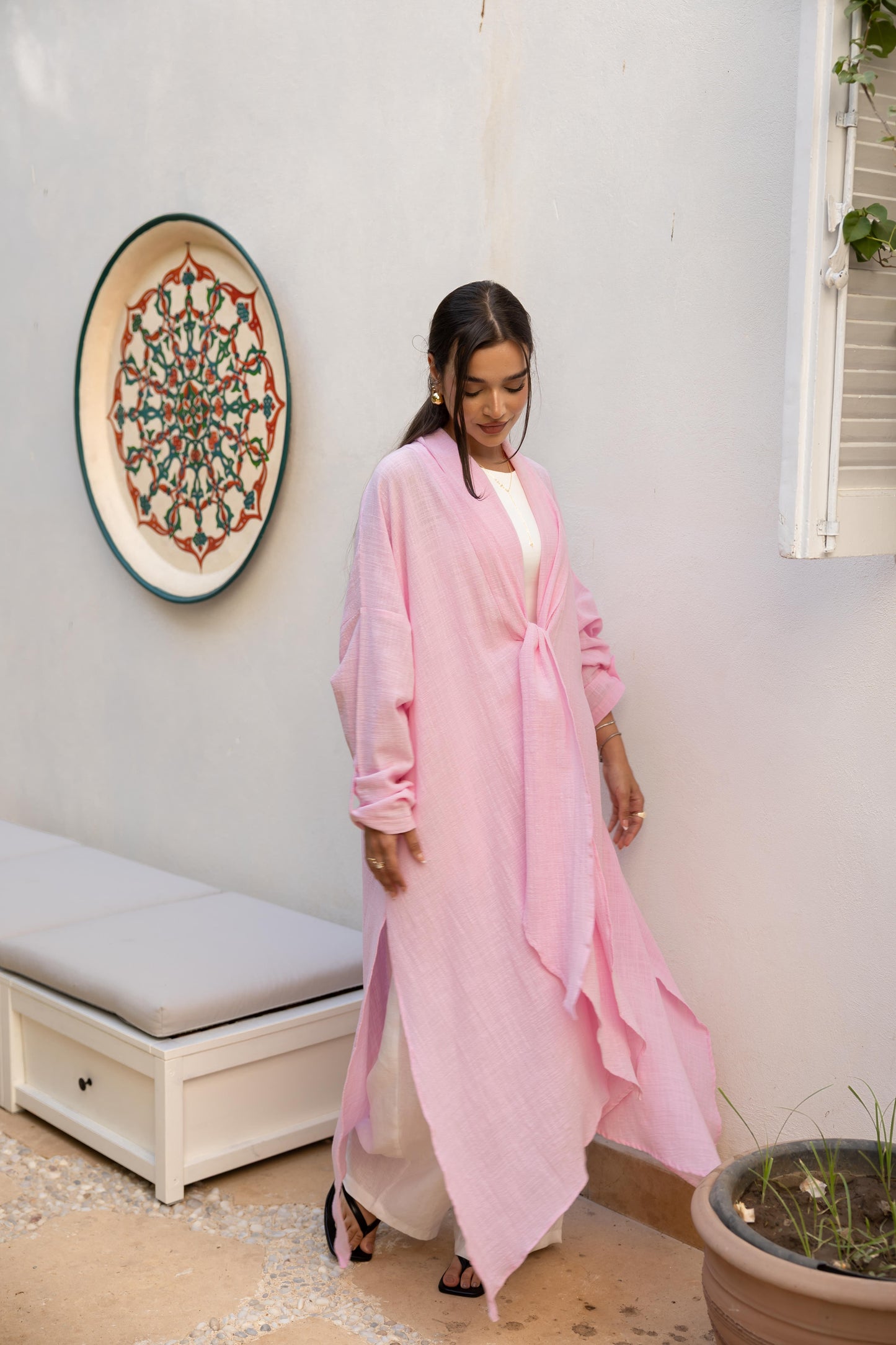 Sunset Flow Cardigan - Pink
