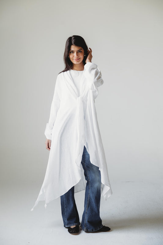 Sunset Flow Cardigan - white
