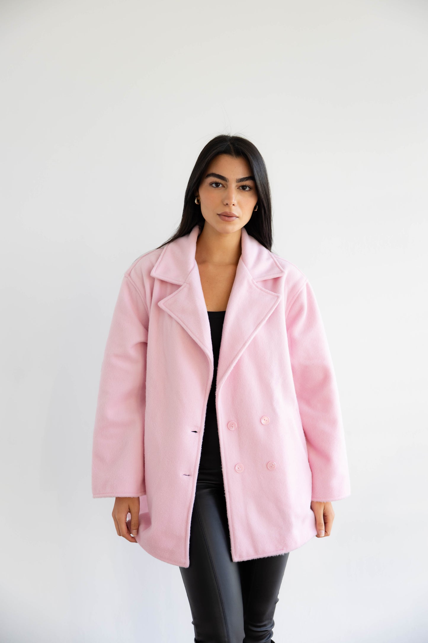 Fur Muse Jacket In Rose