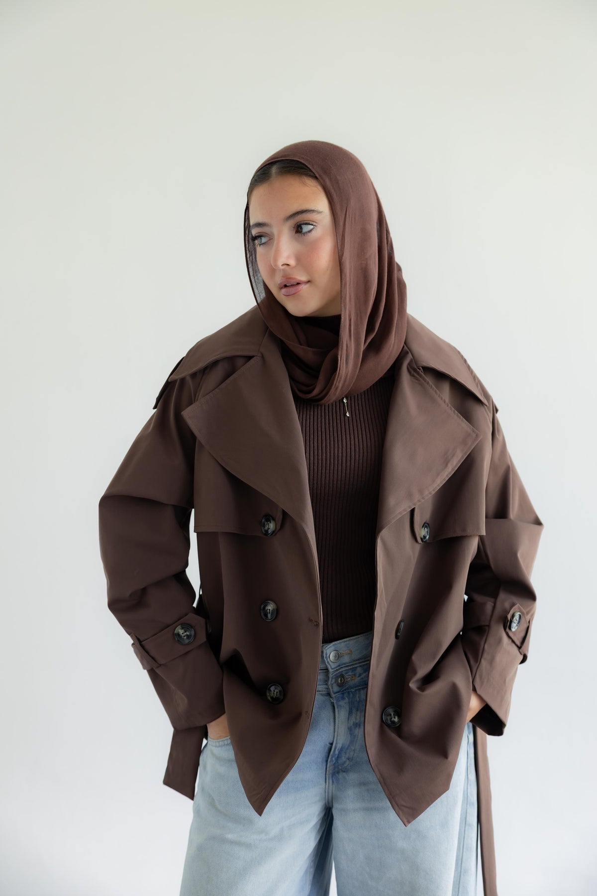 It Girl Energy Trench Coat - Macchiato
