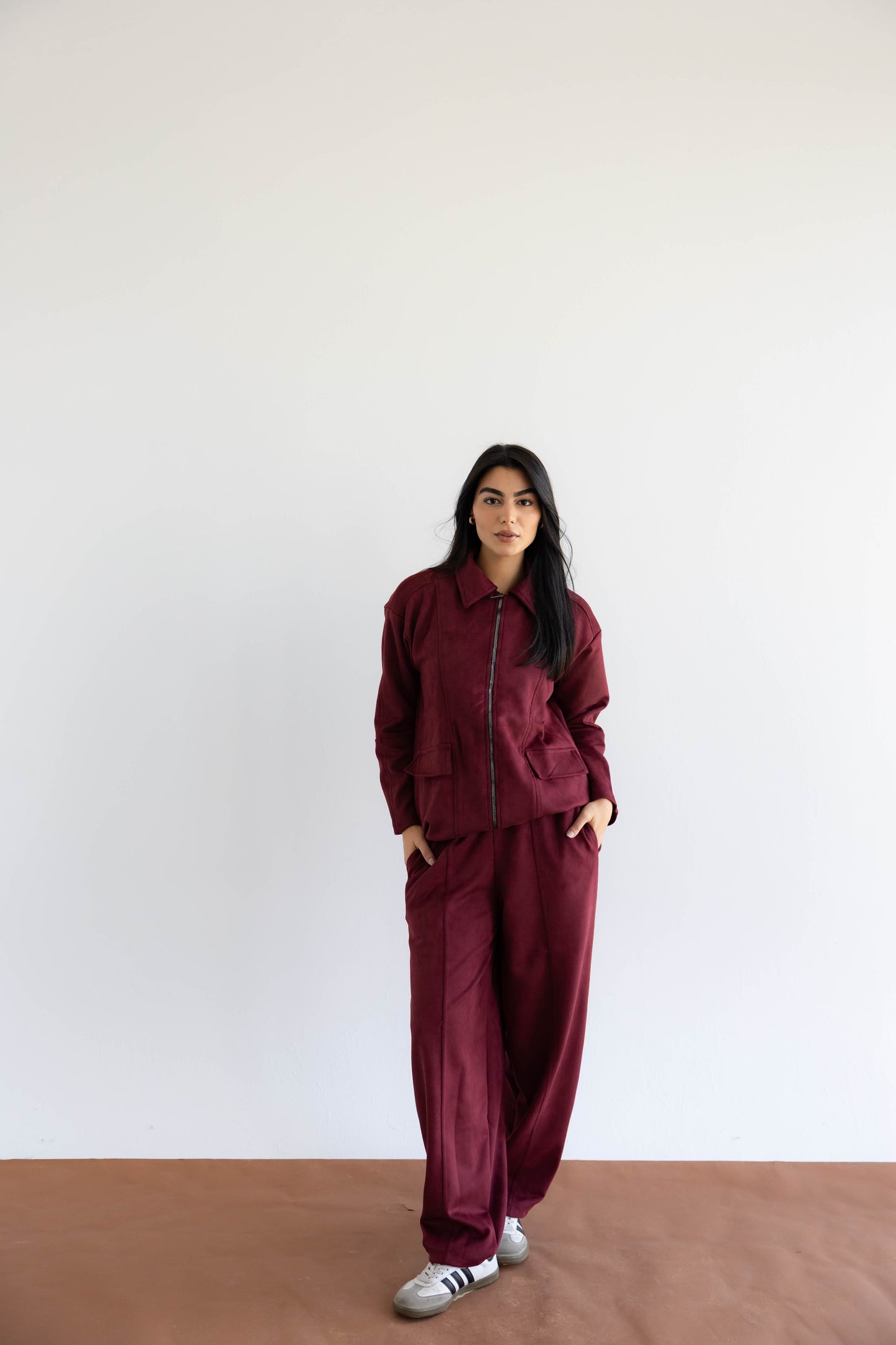 On Track Set In Burgundy