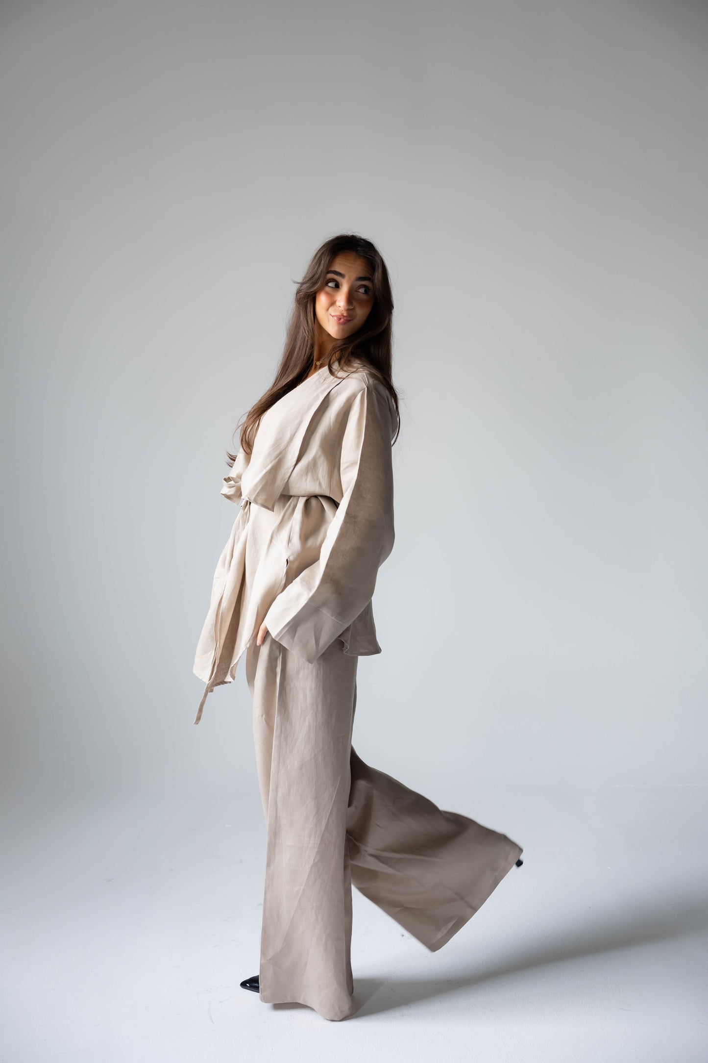 Pure Linen Essence Set In Café