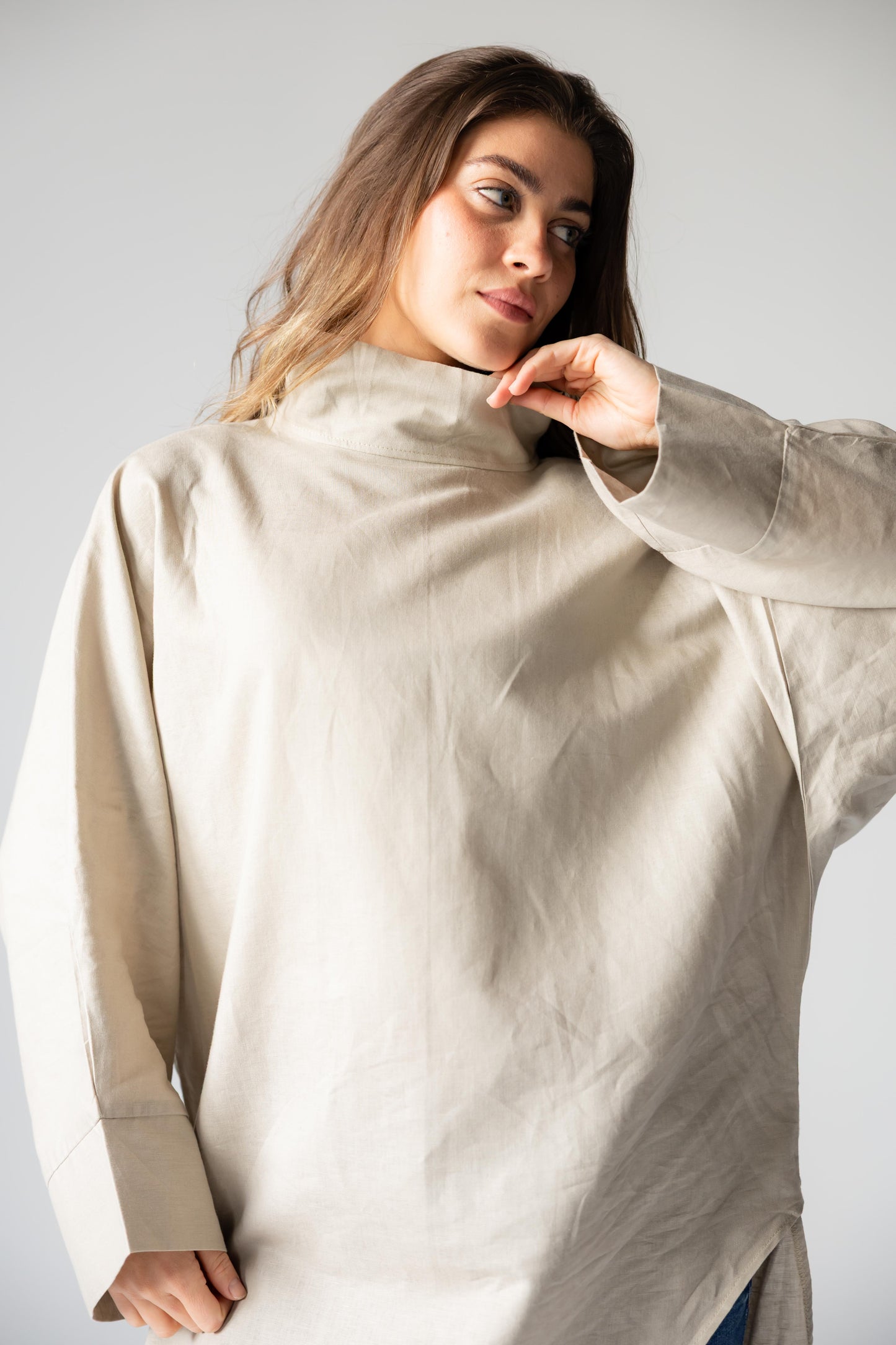 Pure Linen Luxe drape - Biege