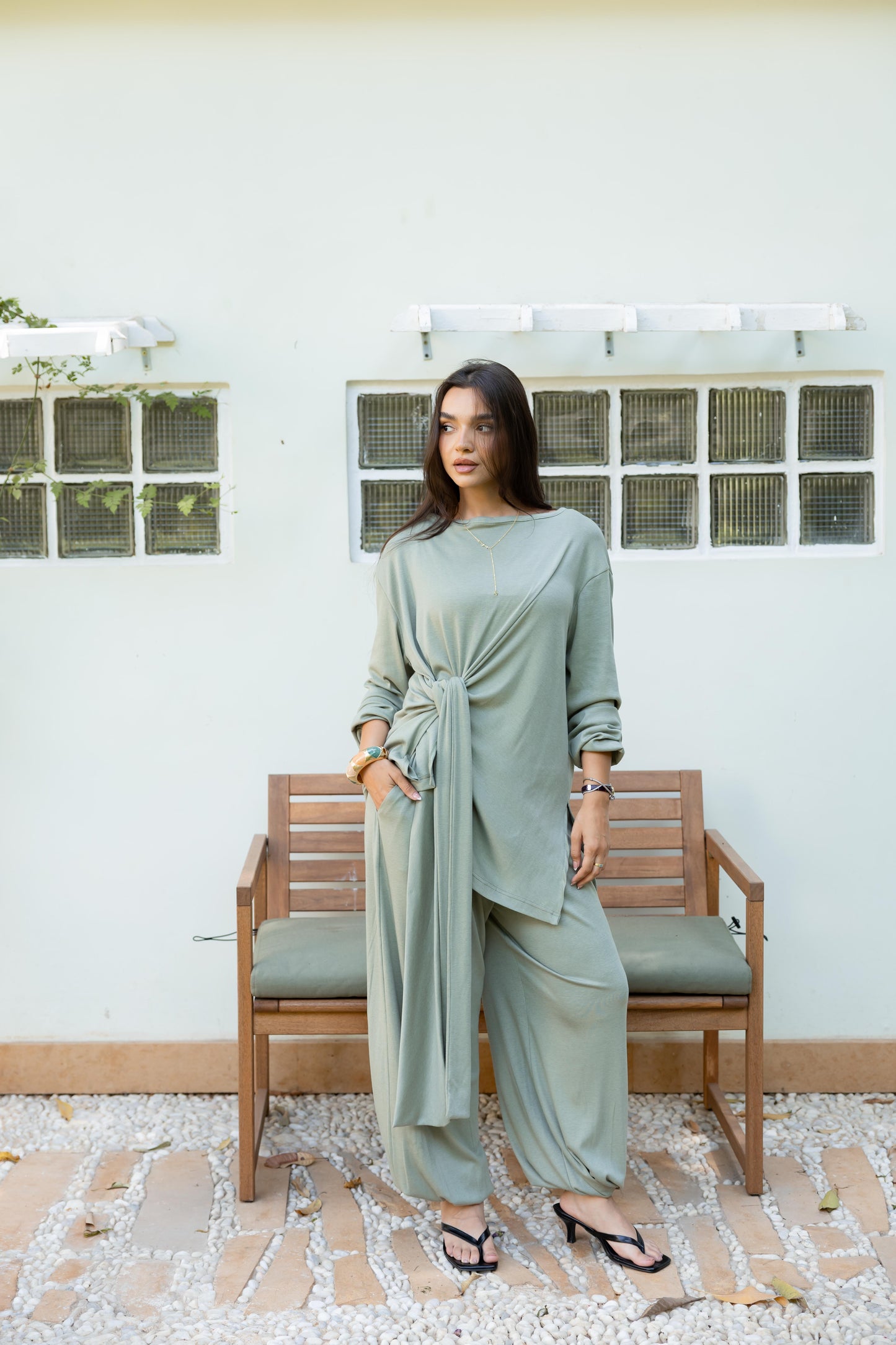 The Side Knot Set - Mint