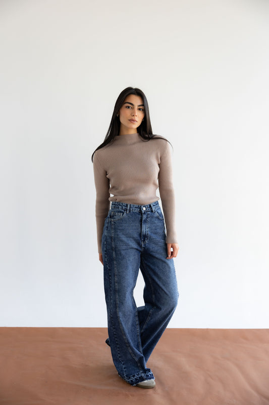 Signature Denim Pants In Blue