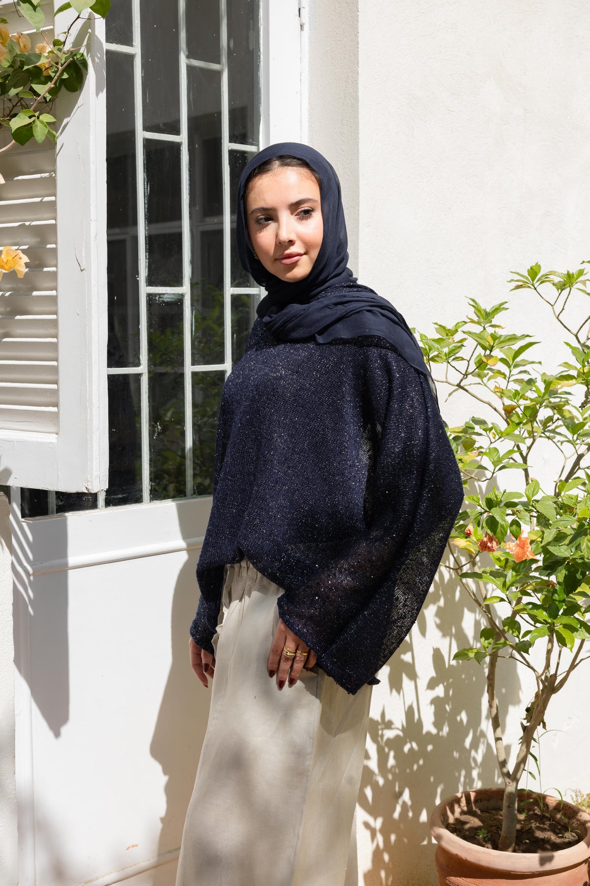 Midnight Crochet Top - Midnight Navy