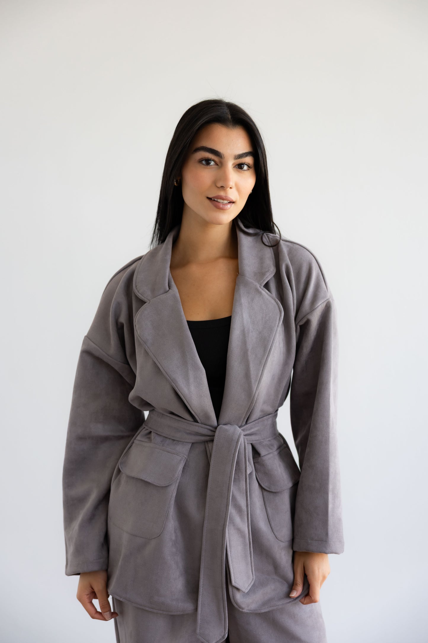 The Velvet Set In Grey