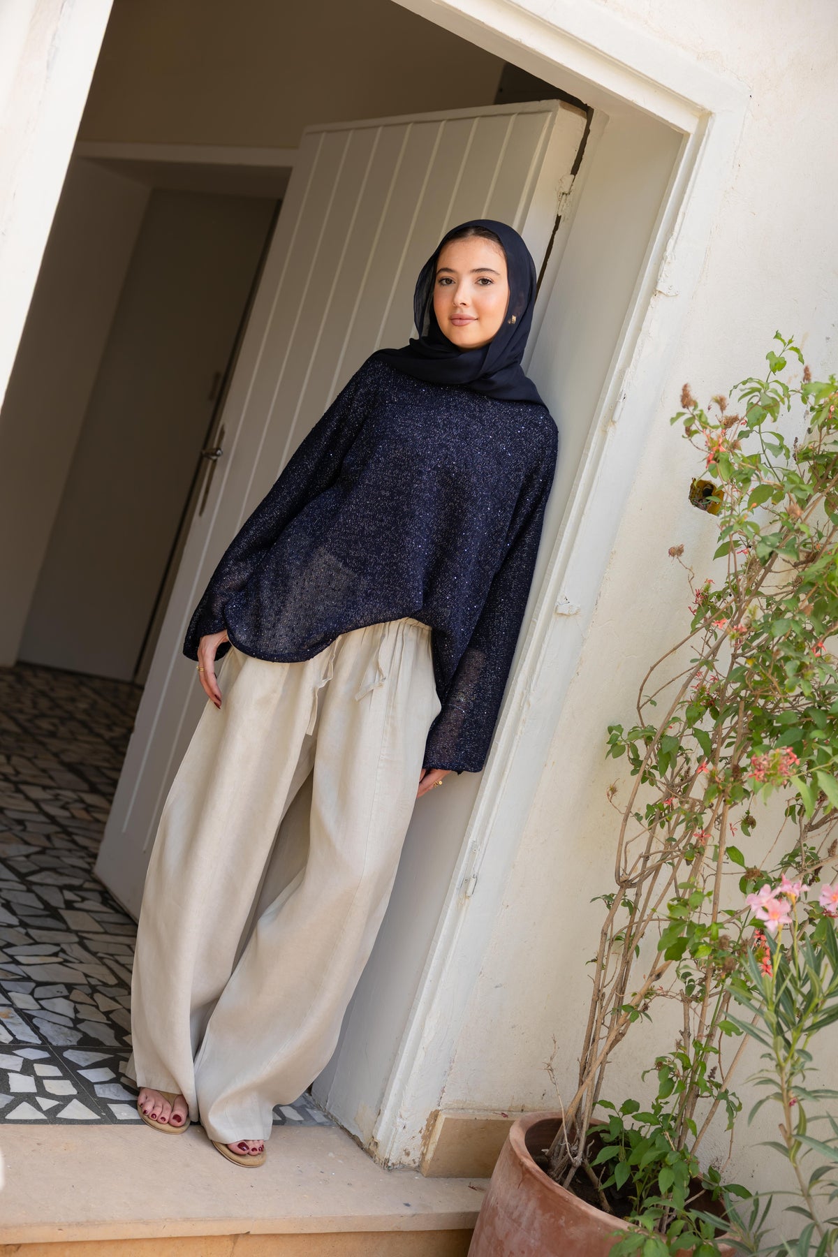 Midnight Crochet Top - Midnight Navy