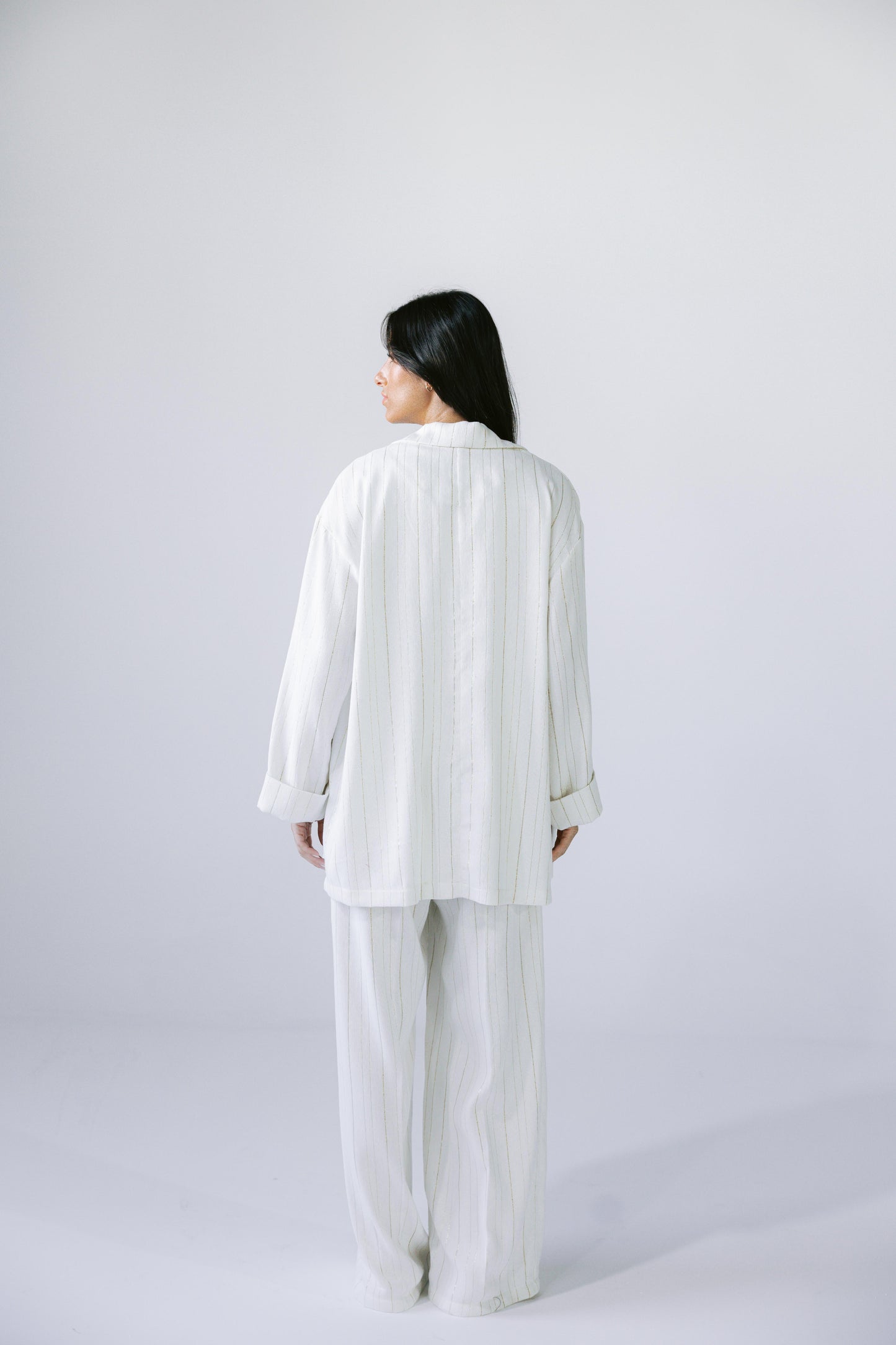All That Glitter Linen Set - Gold
