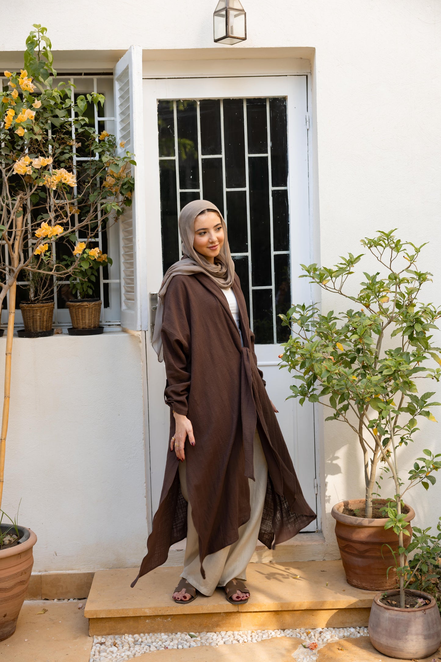 Sunset Flow Cardigan - Taupe