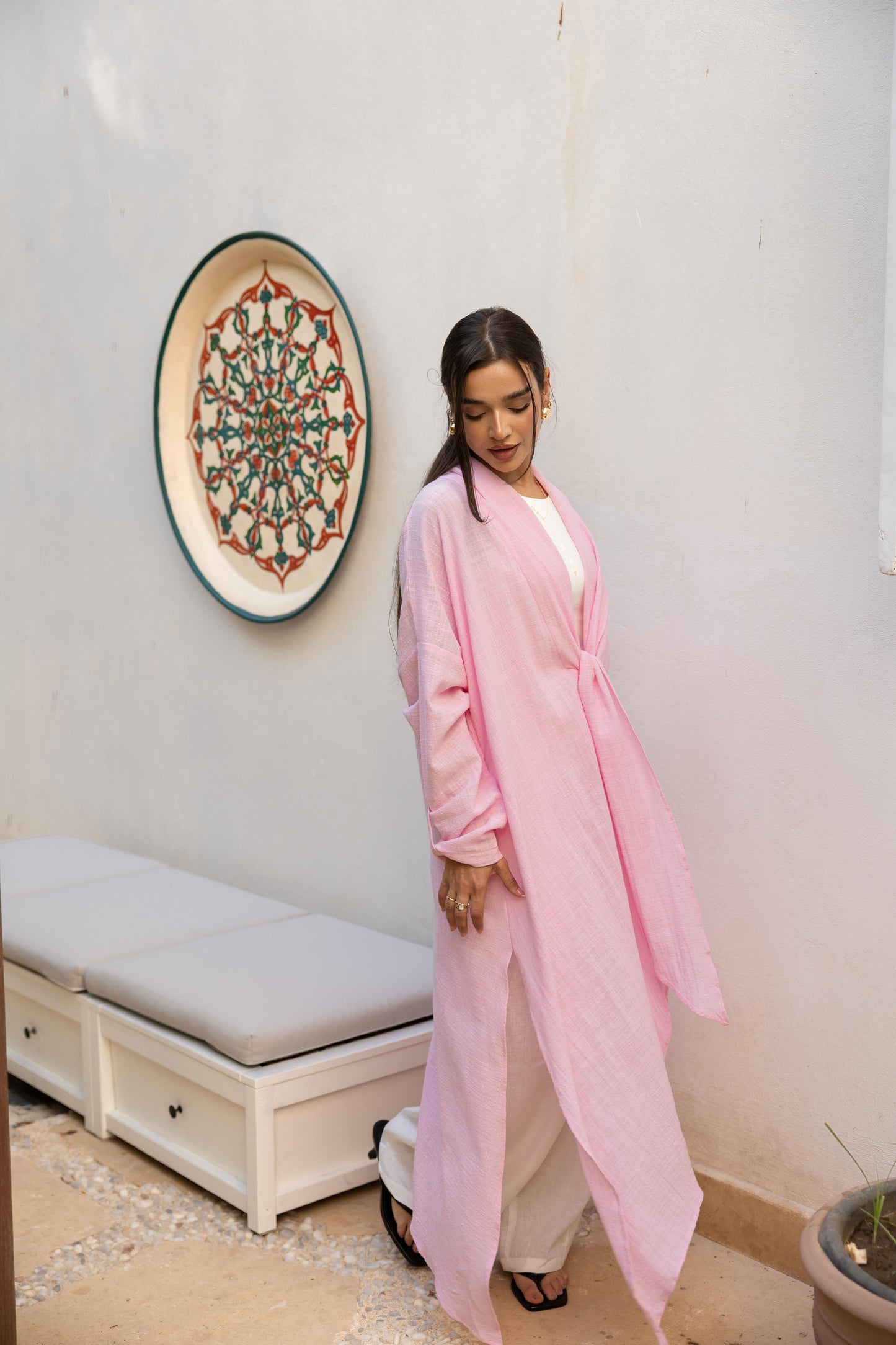 Sunset Flow Cardigan - Pink