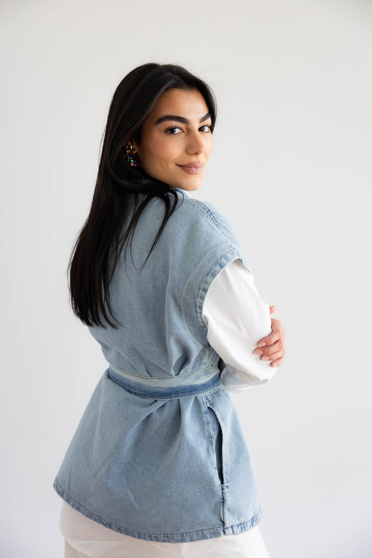 Born To Shine Denim Vest