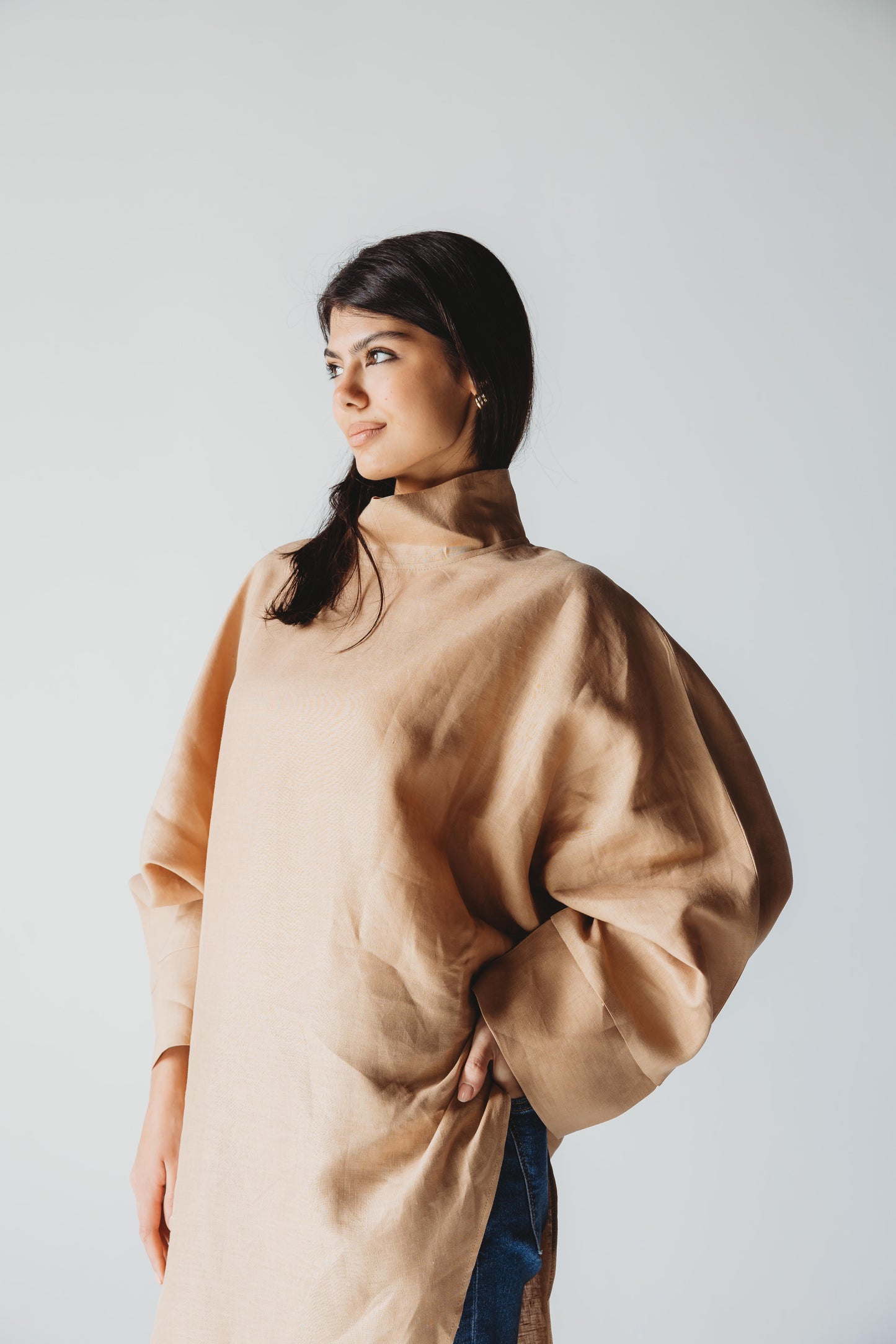 Pure Linen Luxe Drape - Sand