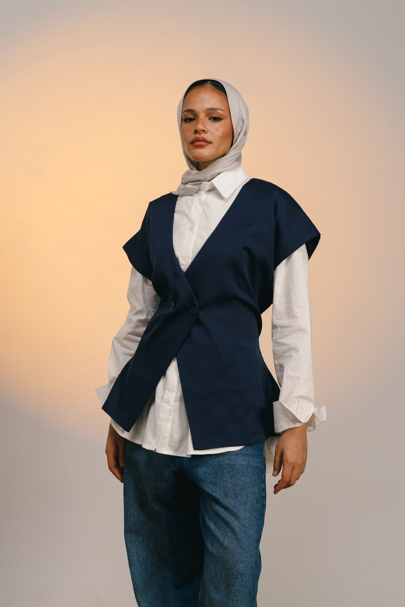 All in one vest - Navy
