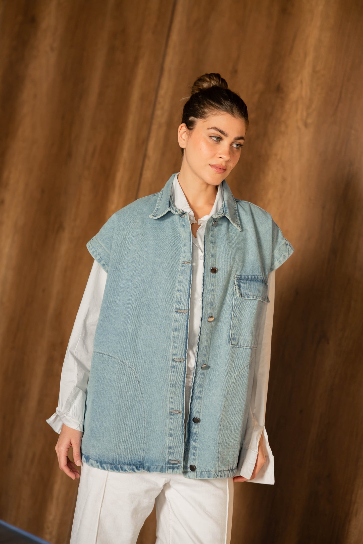 Born To Shine Denim Vest