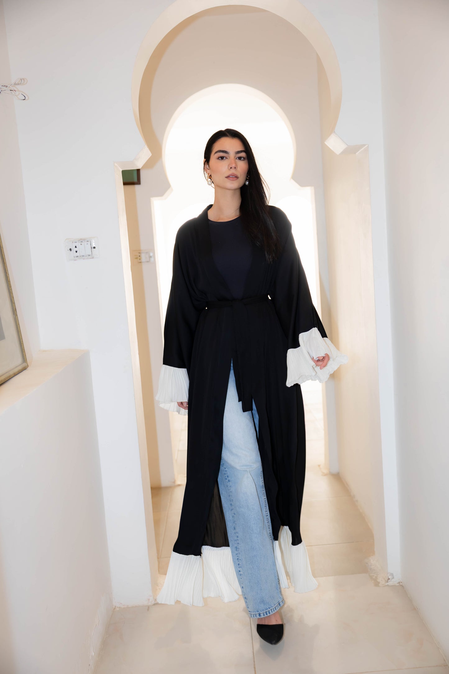 Grace Kaftan - Black X White