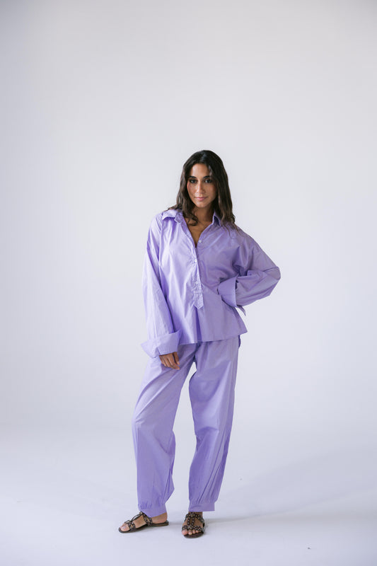 By The Beach Poplin Set - Lavender