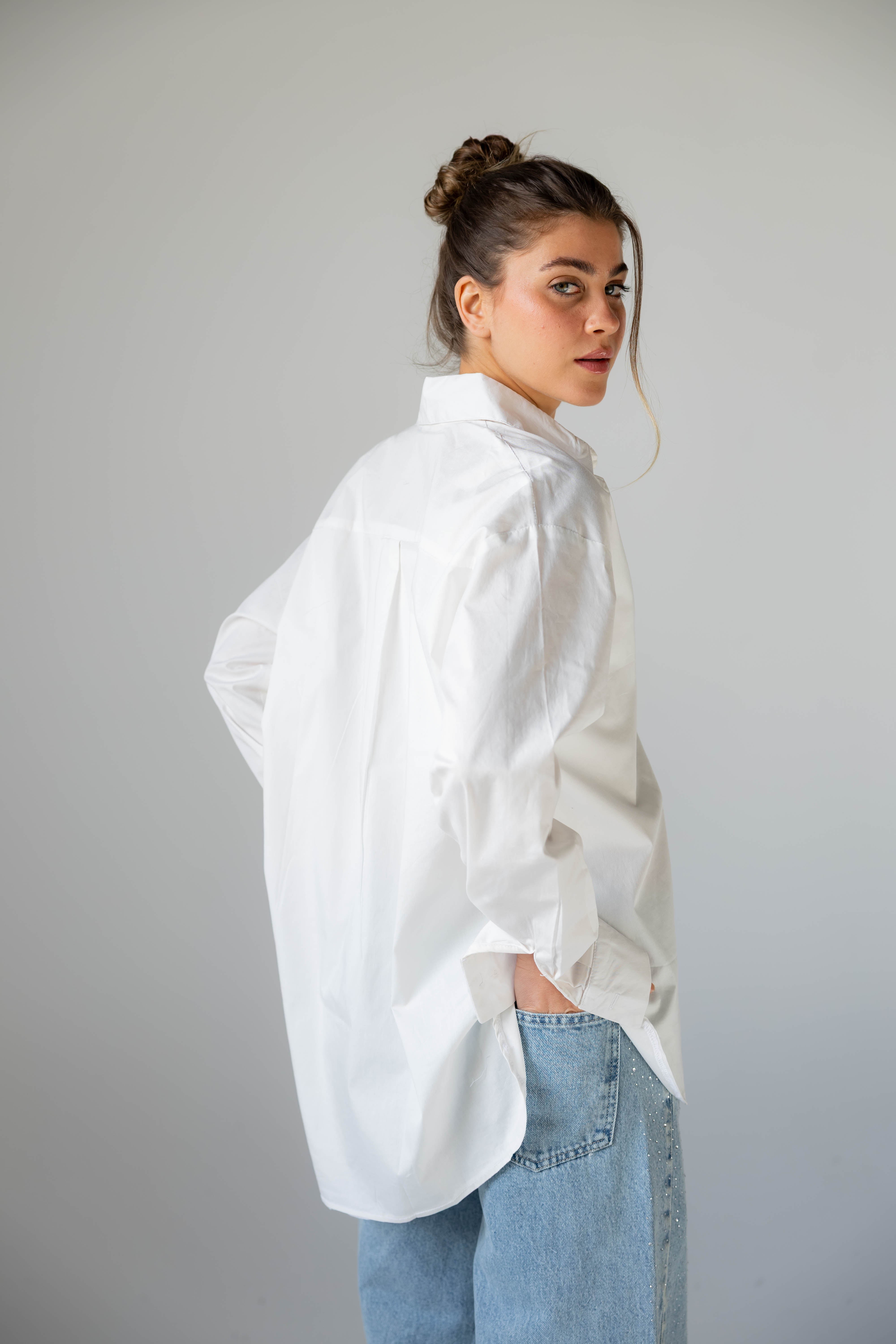 Whisper Shirt - White [ Non-Transparent ]