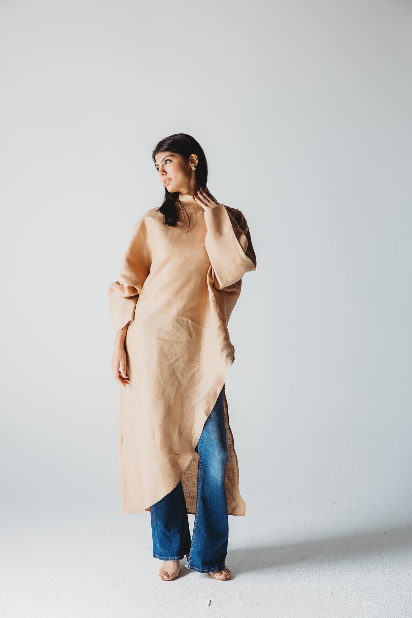 Pure Linen Luxe Drape - Sand