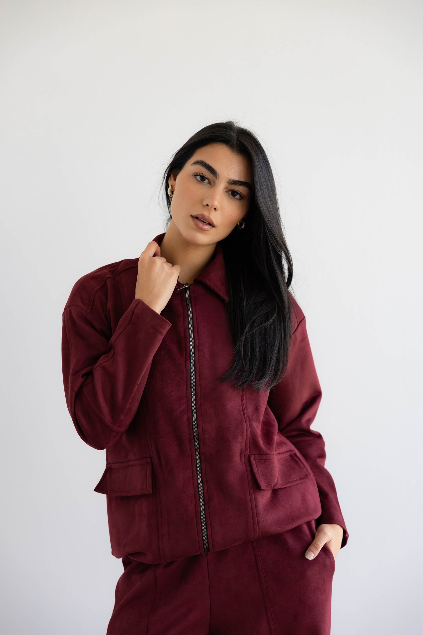 On Track Set In Burgundy