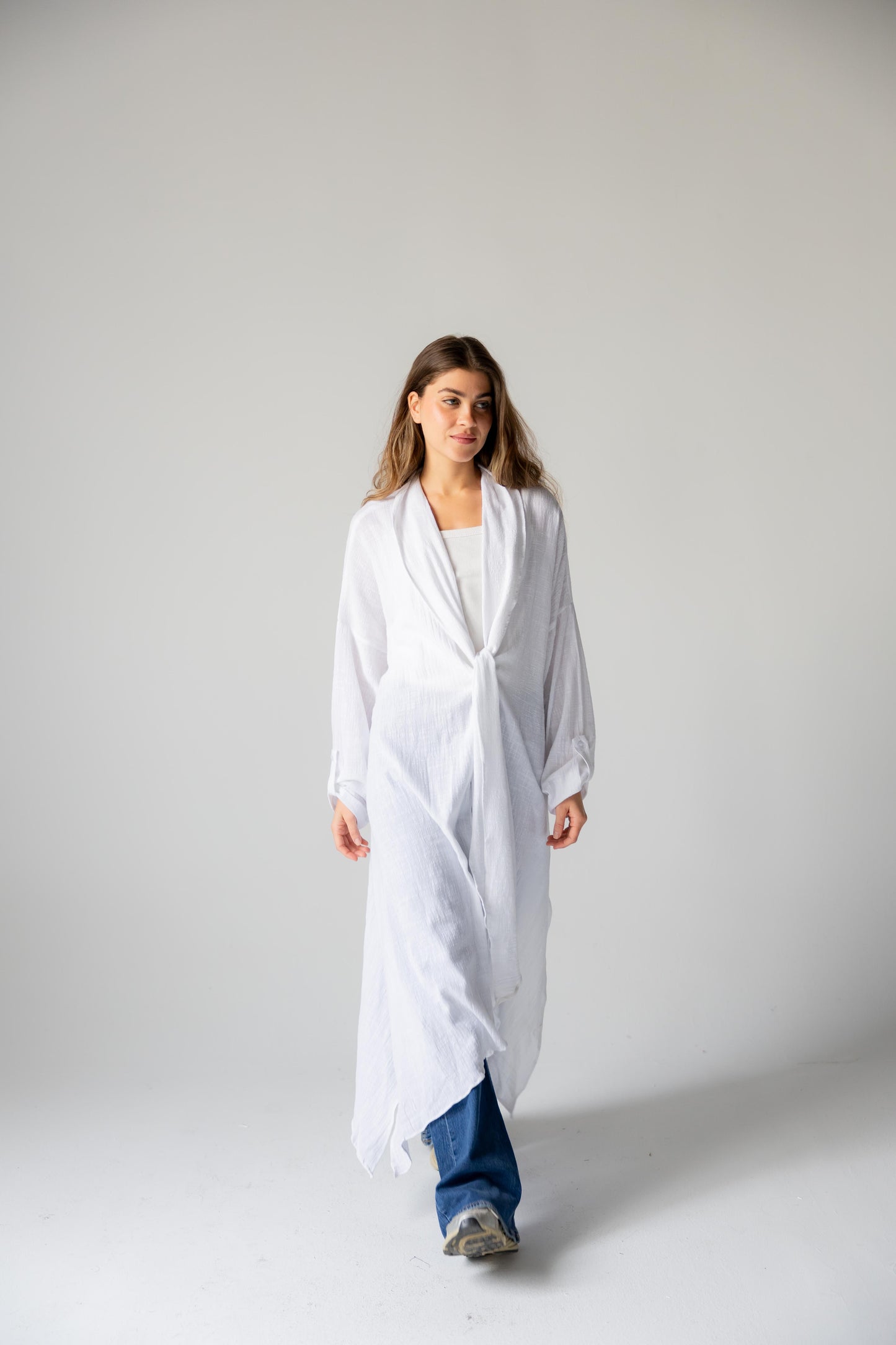 Sunset Flow Cardigan - White