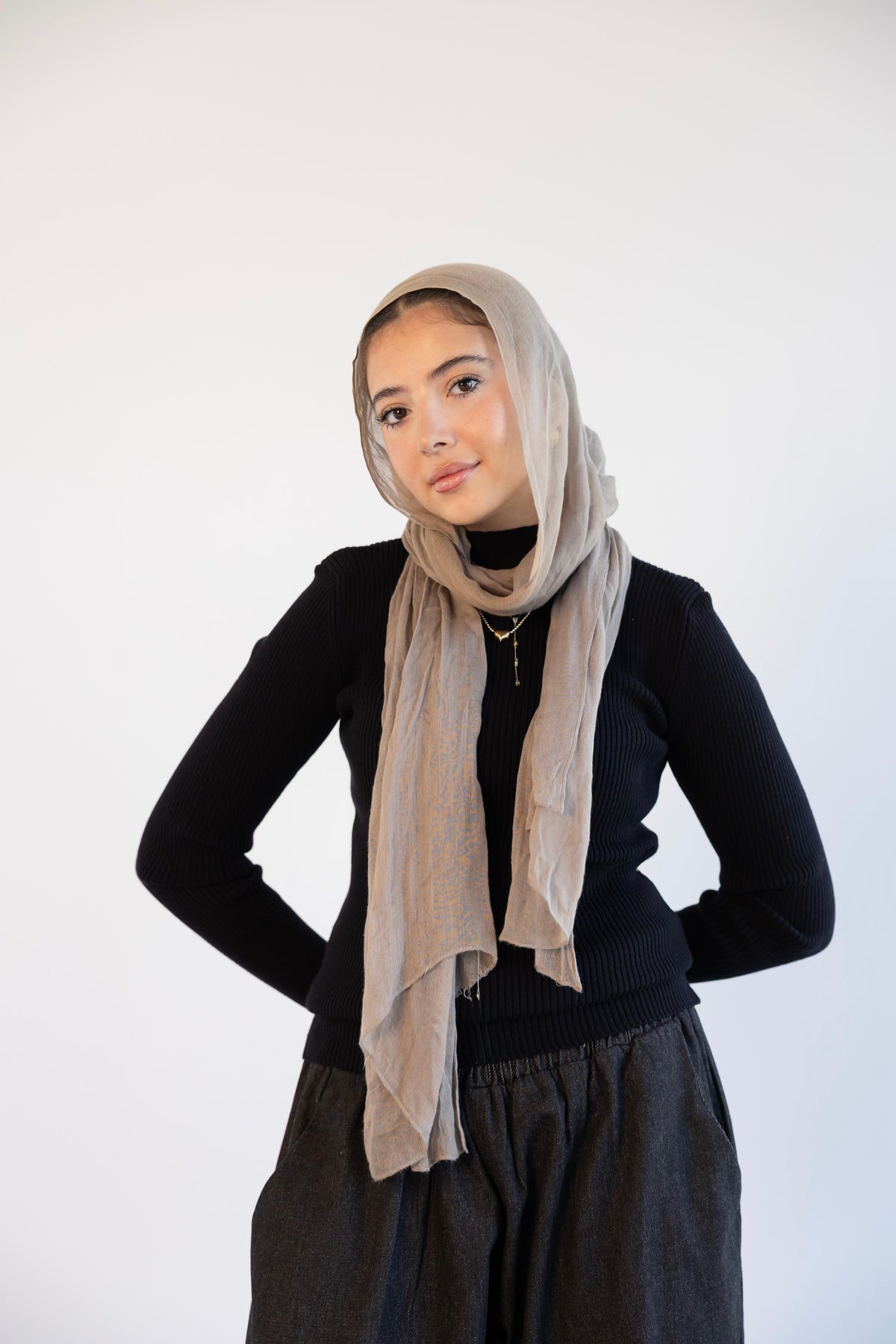 The Ribbed Knit Basic Top - Black