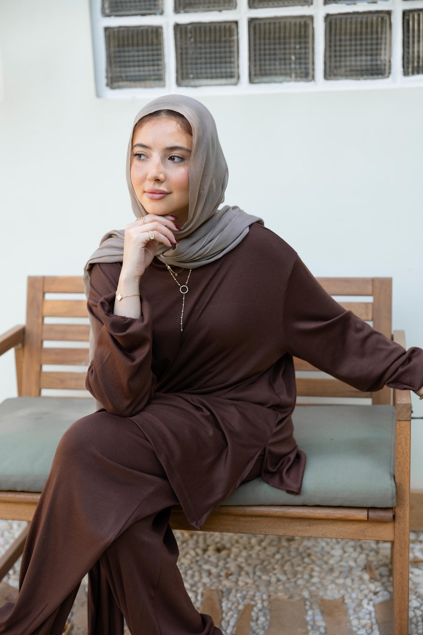 The Side Knot Set - Brown