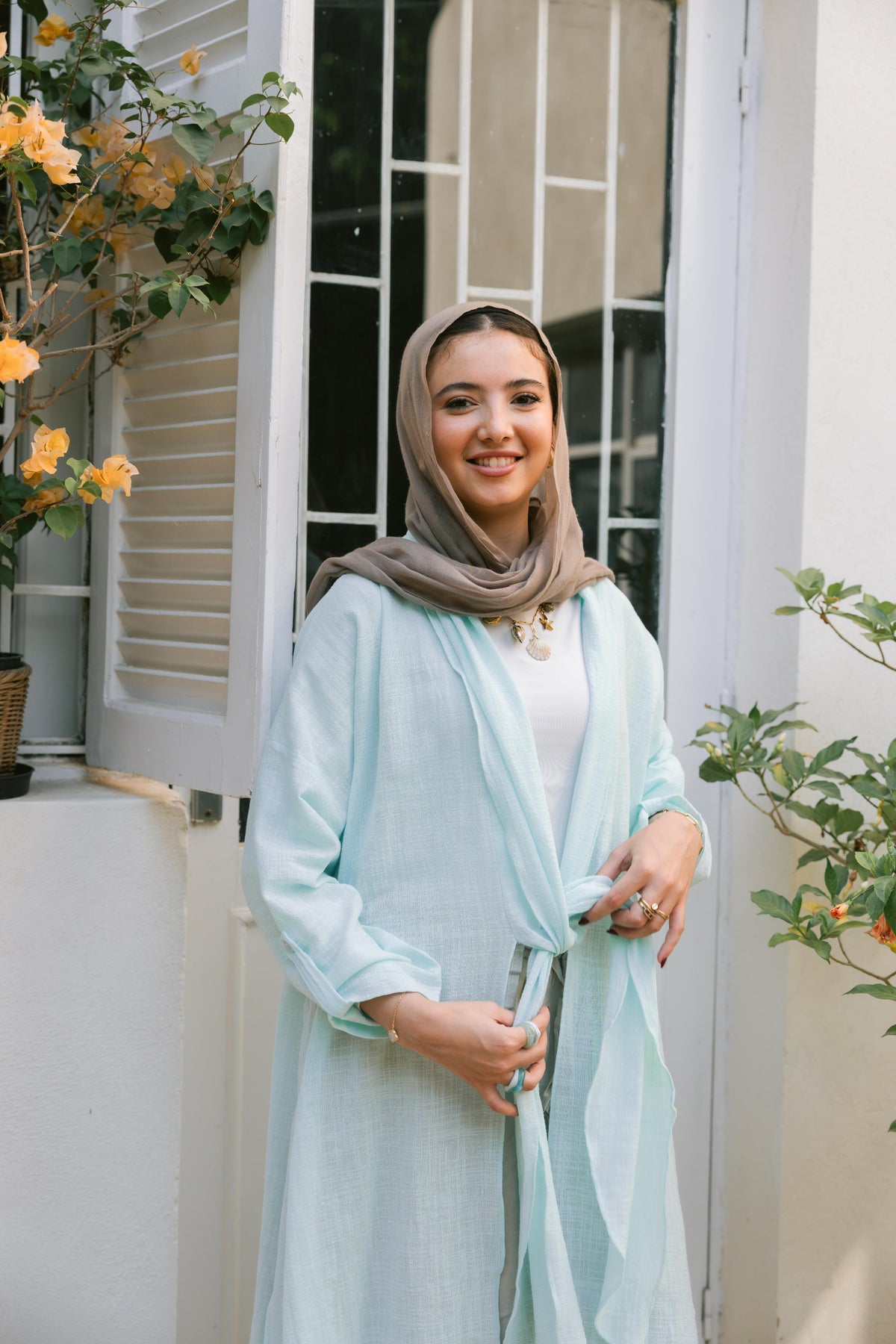 Sunset Flow Cardigan - Sky Blue