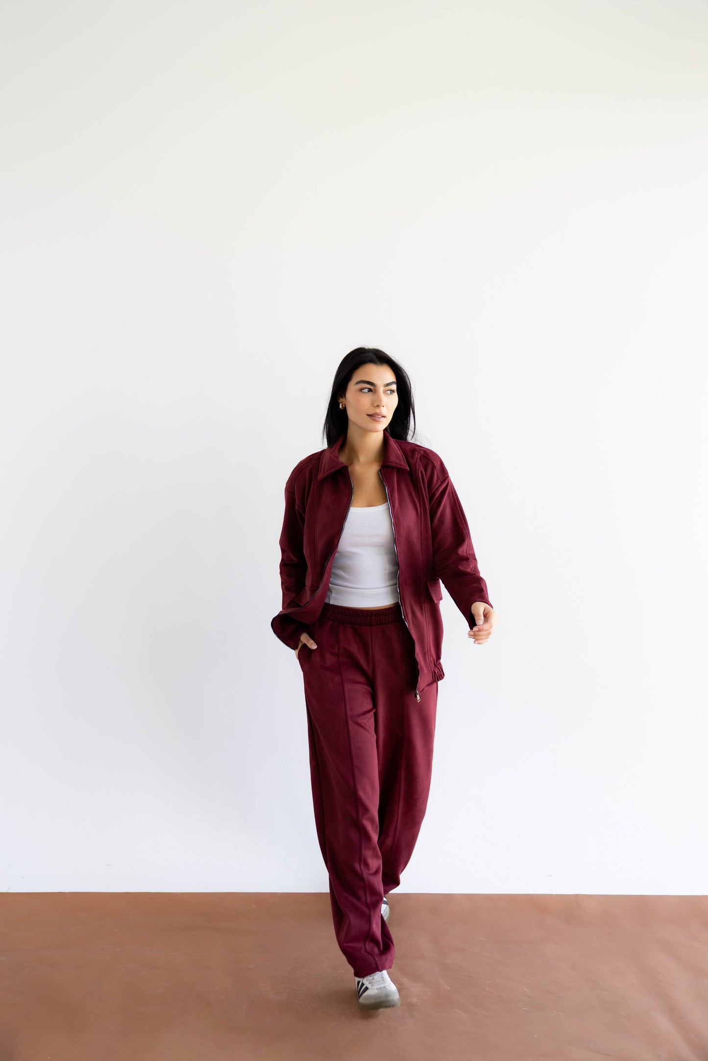 On Track Set In Burgundy