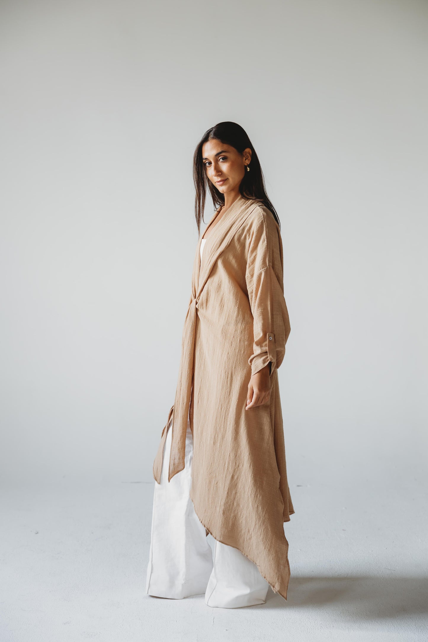 Sunset Flow Cardigan - Cafe