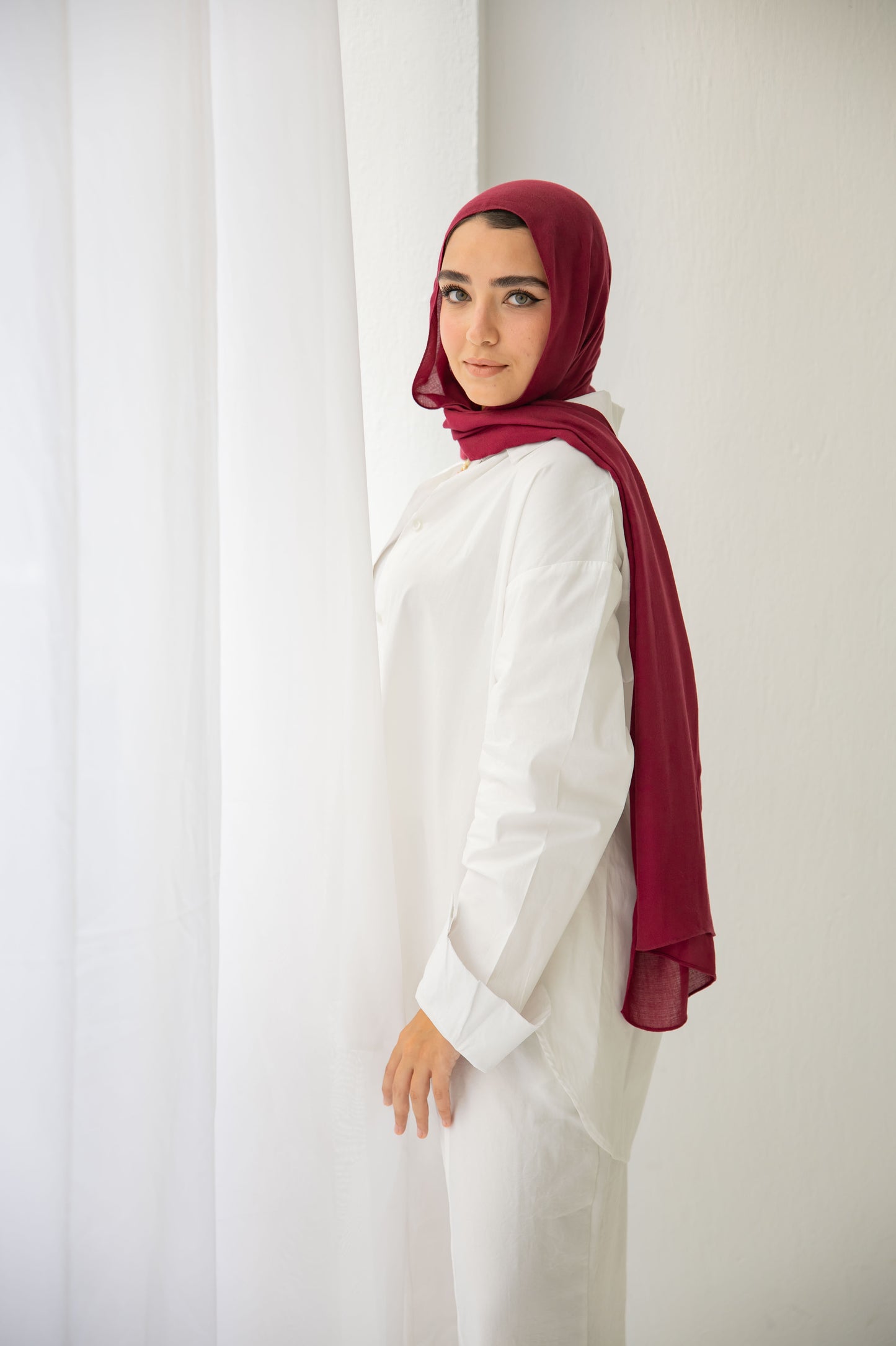 Whisper shirt in white [ Non-Transparent ]