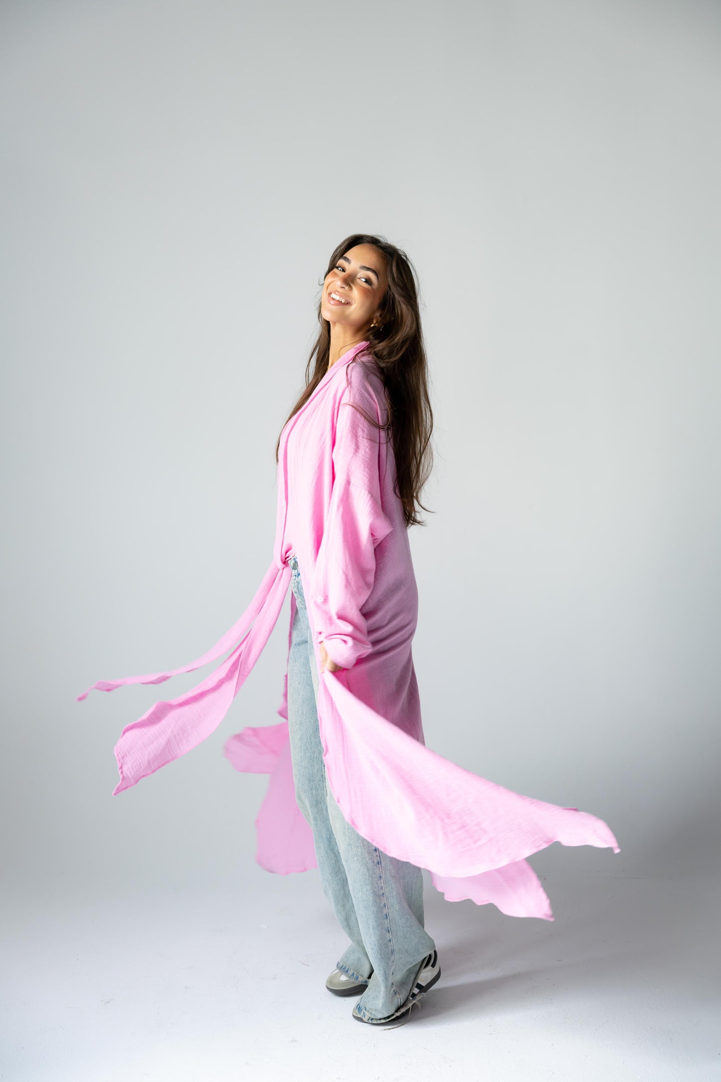 Sunset Flow Cardigan - Pink