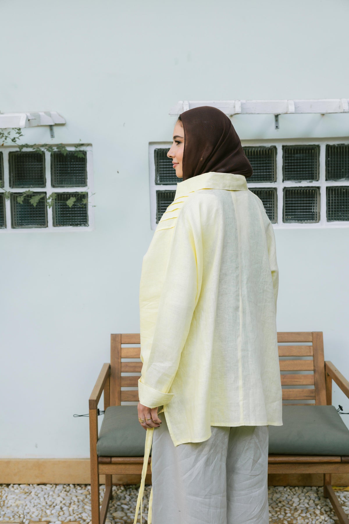 Summer Fringes Linen Shirt - Butter Yellow