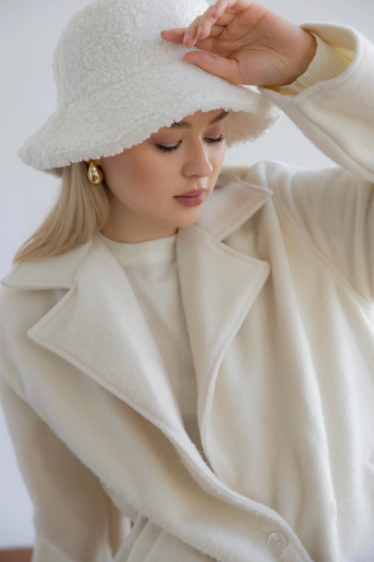 Fur Muse Jacket In Off-White