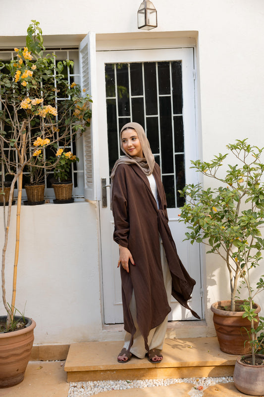 Sunset Flow Cardigan - Taupe