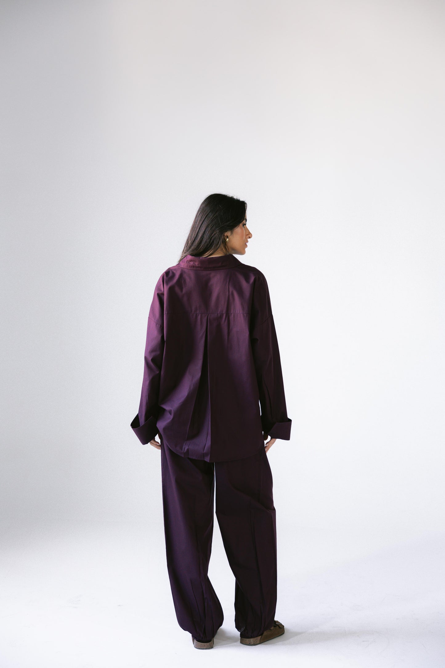 By The Beach Poplin Set - Velvet Grape