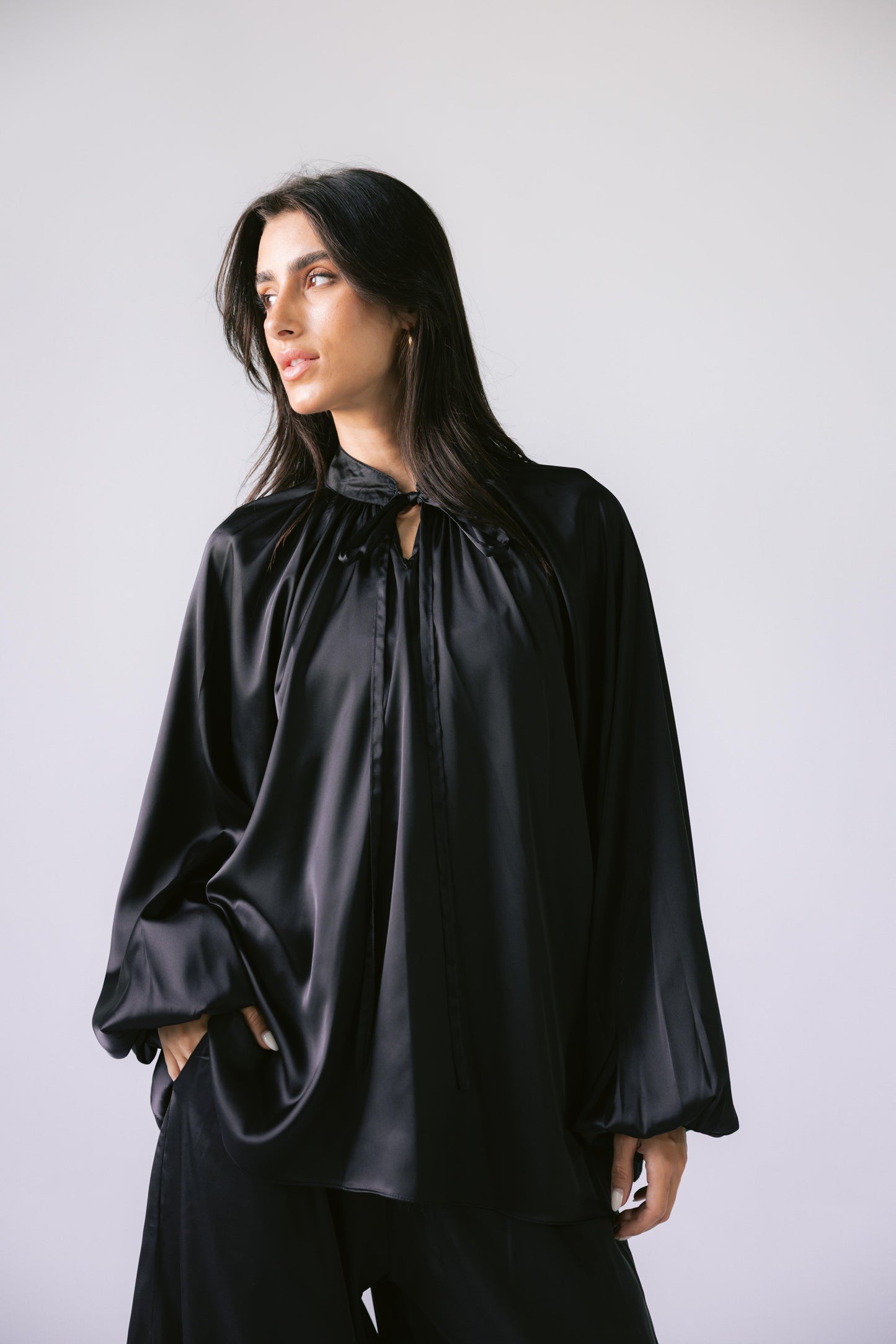 Satin Affair Set - Black