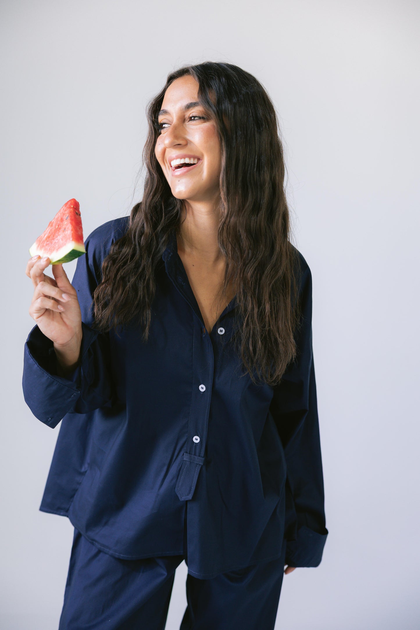 By The Beach Poplin Set - Blueberry