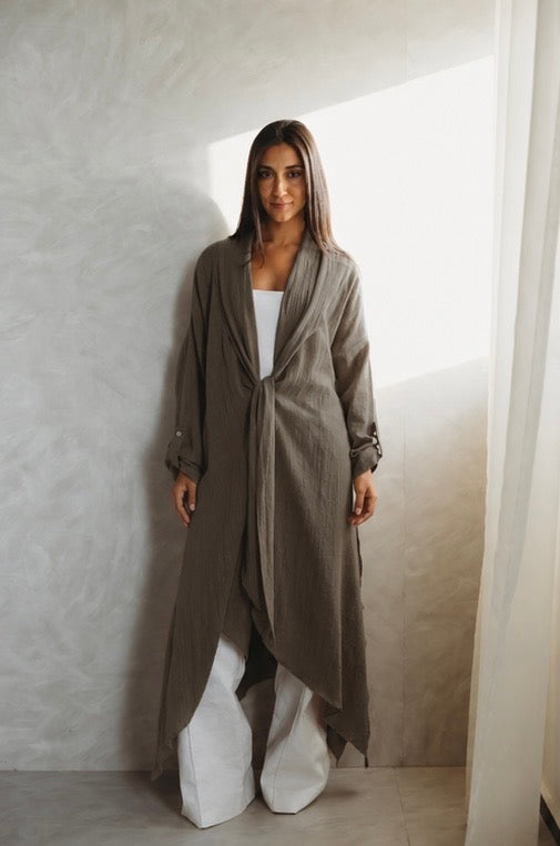 Sunset Flow Cardigan - Taupe