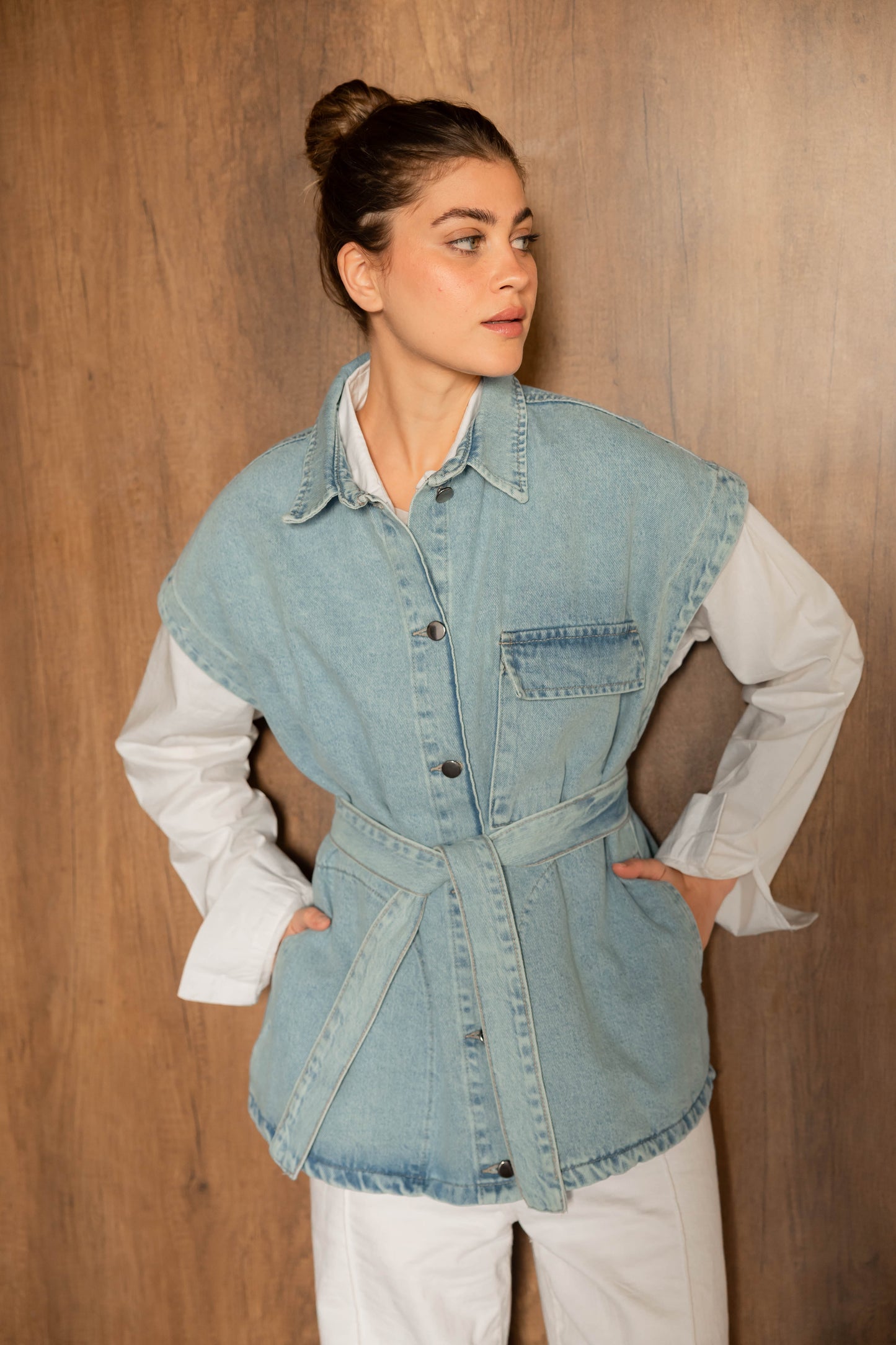 Born To Shine Denim Vest