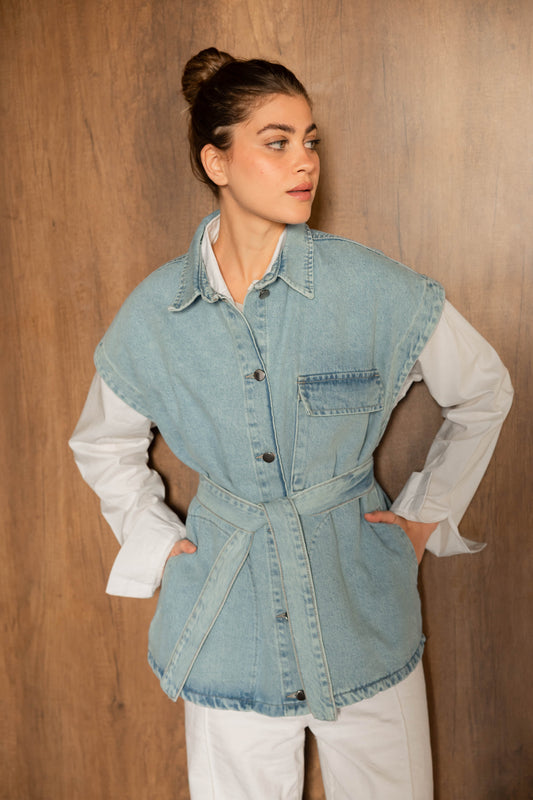 Born To Shine Denim Vest