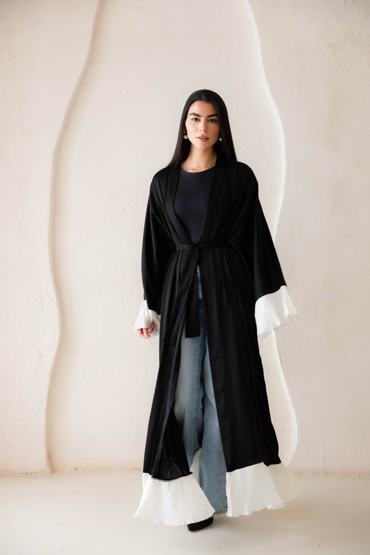 Grace Kaftan In Black X White