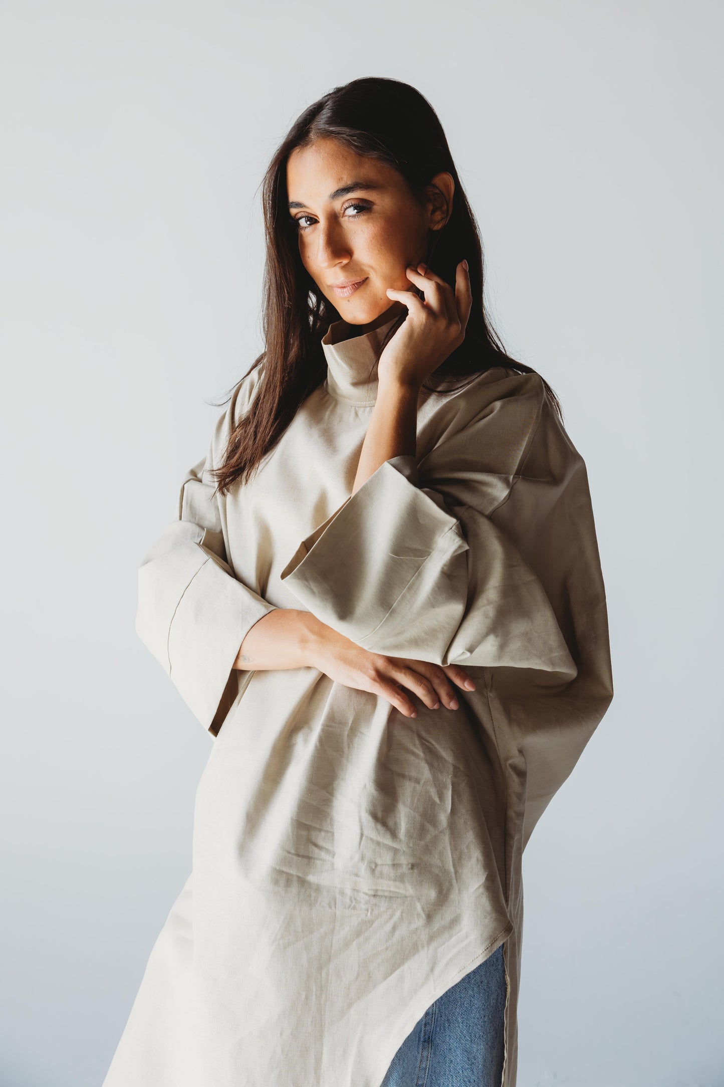 Pure Linen Luxe drape - Biege