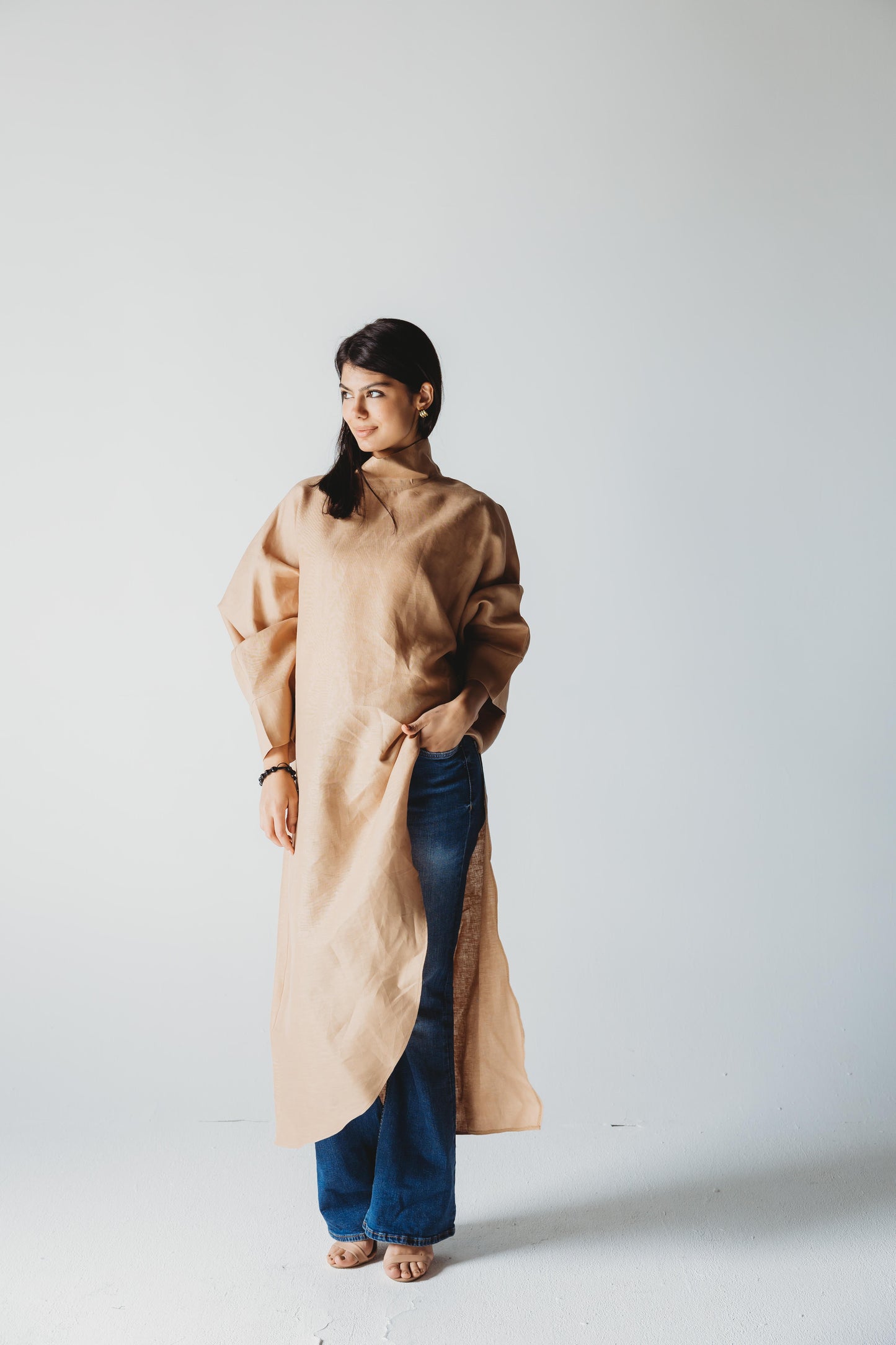 Pure Linen Luxe Drape - Sand