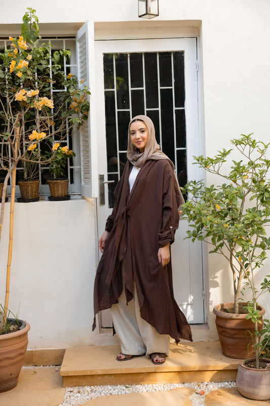 Sunset Flow Cardigan - Taupe