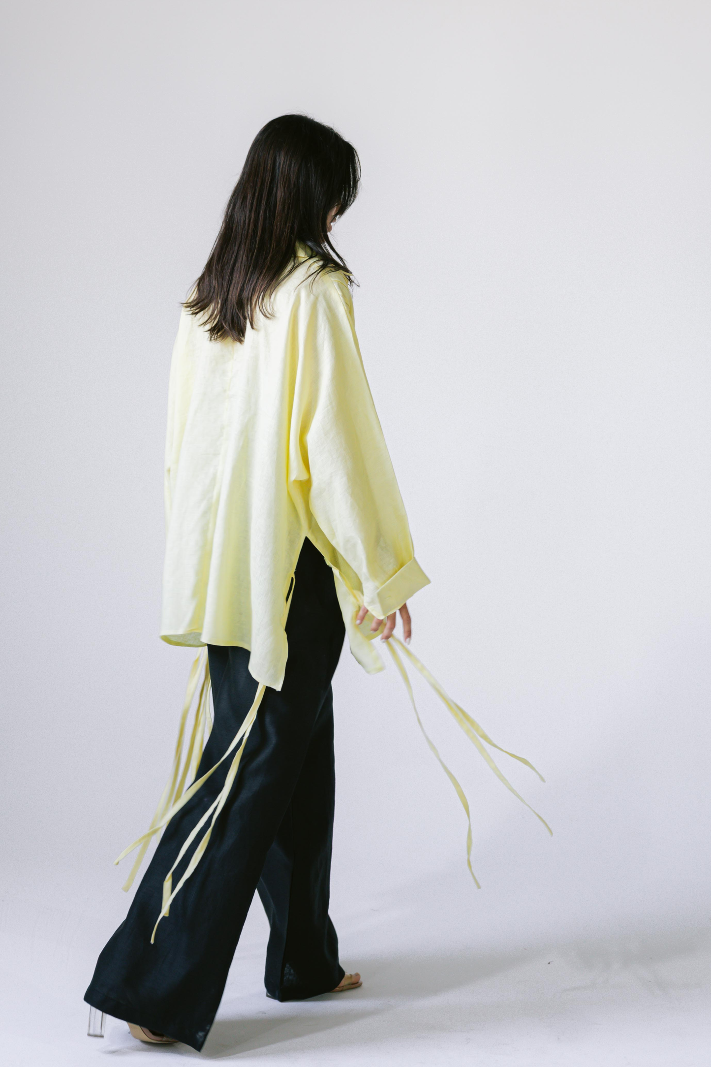 Summer Fringes Linen Shirt - Butter Yellow