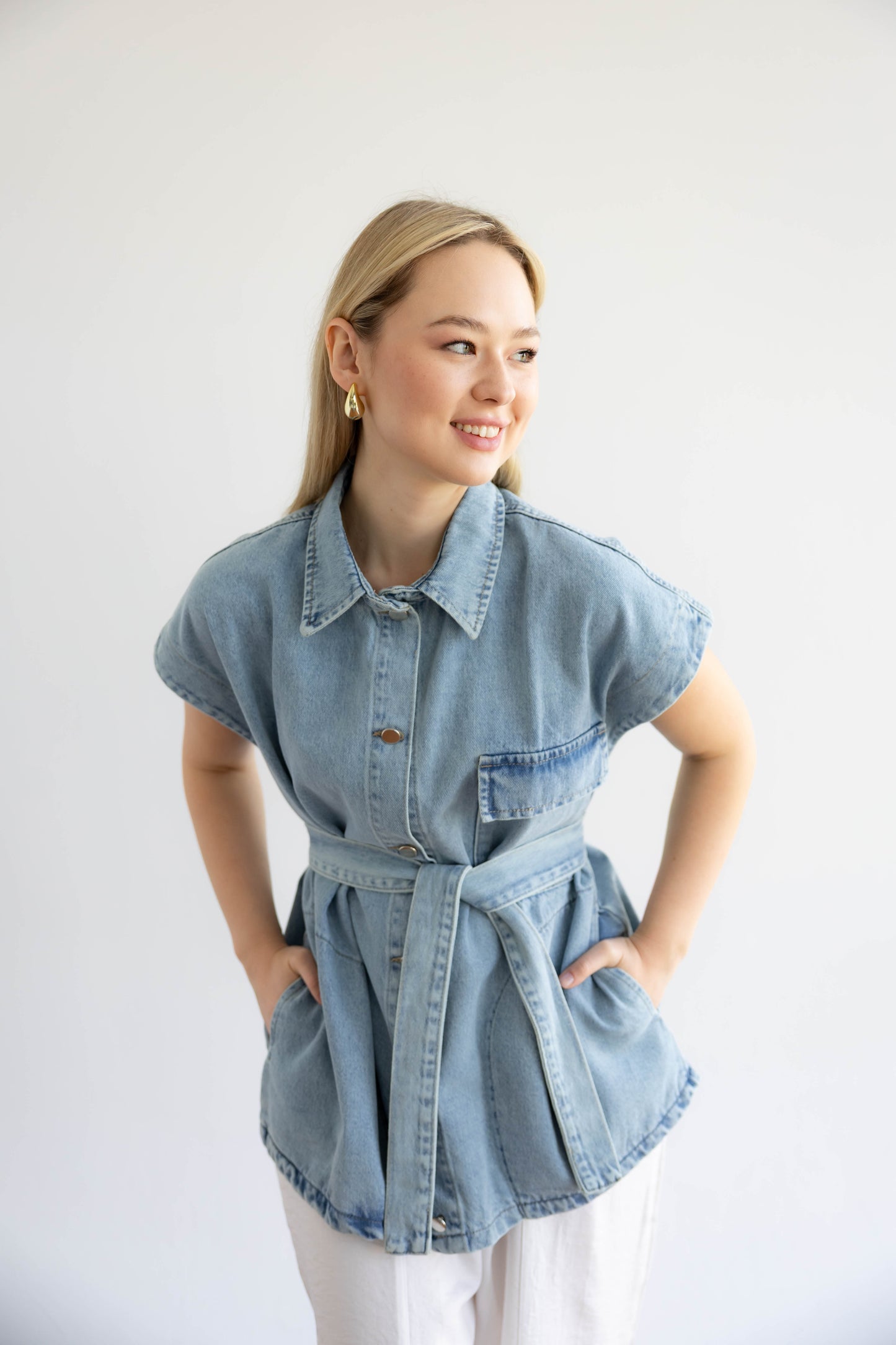 Born To Shine Denim Vest