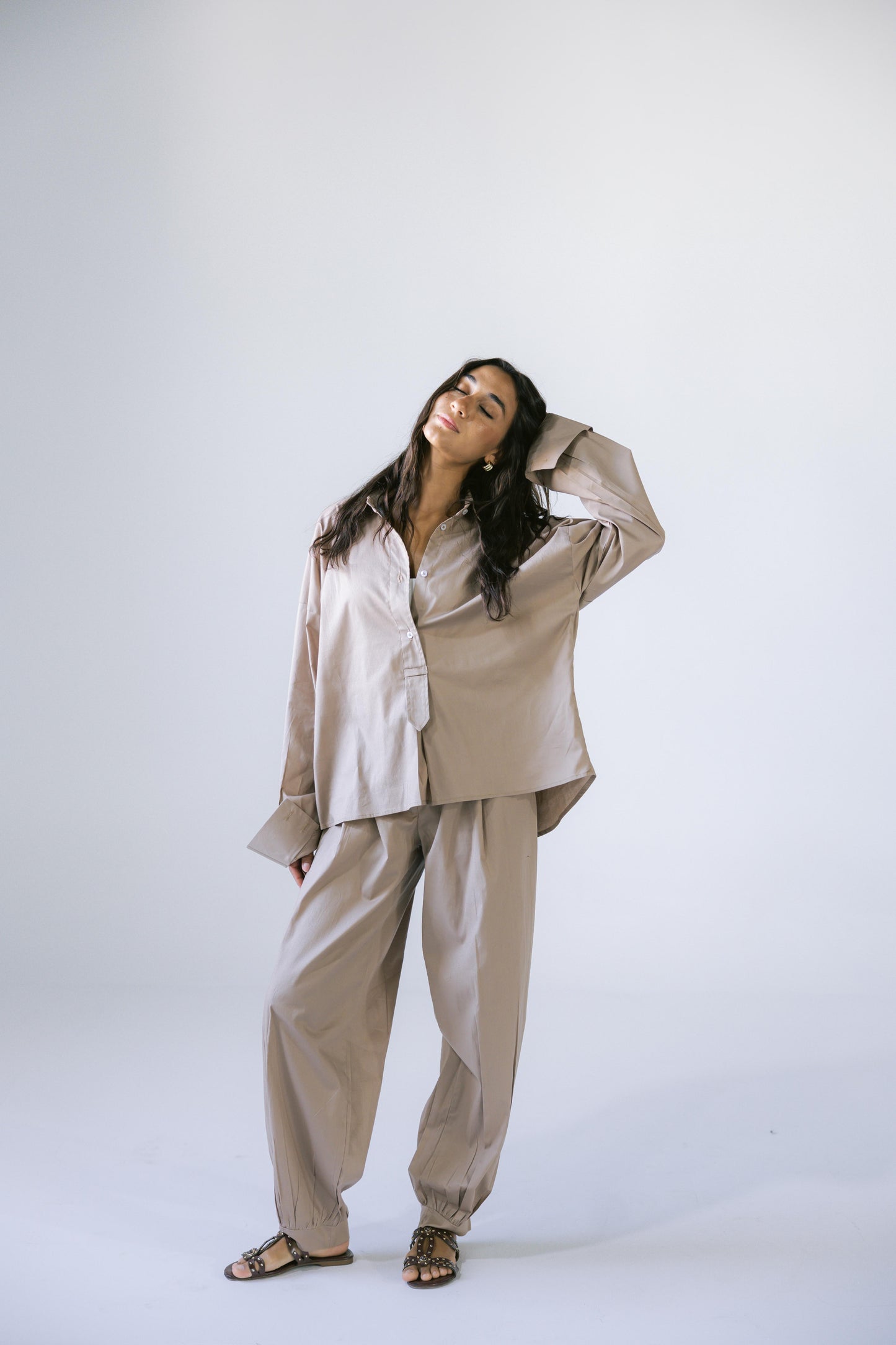 By The Beach Poplin Set - Mocha