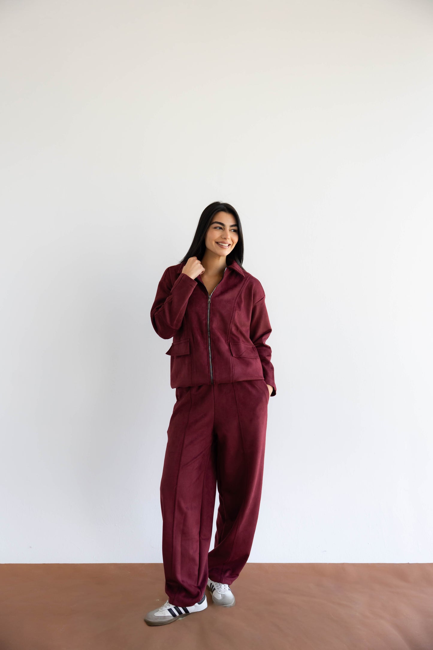 On Track Set In Burgundy